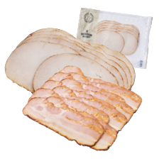 Slagers fricandeau of gebraden Zeeuws spek